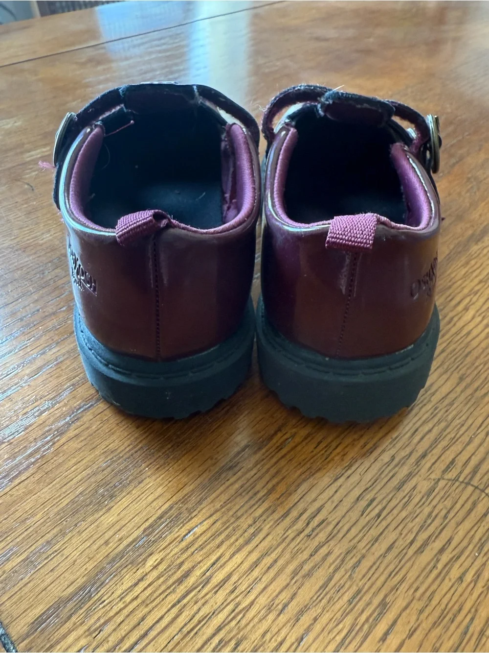 OshKosh Burgundy Patent Leather Toddler Girls Shoes